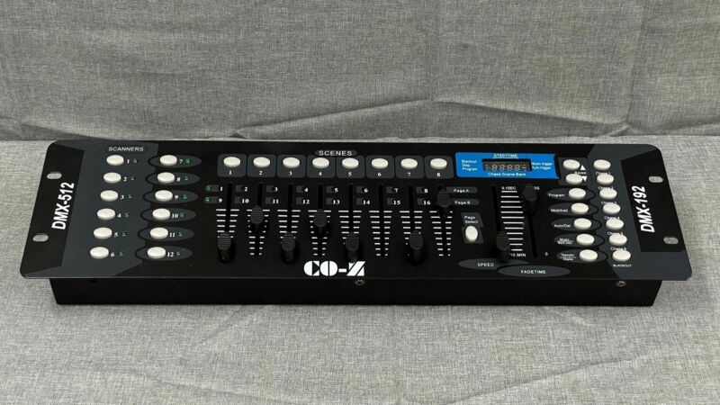 CO-Z 192 DMX-512 DJ Light Controller Mixer Console Rackmount, Free Shipping