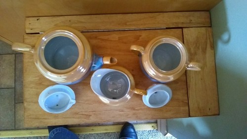 Art Deco Takito NIPPON Lusterware  Teapot Sugar & Creamer Set 3 Pieces TT. Excel