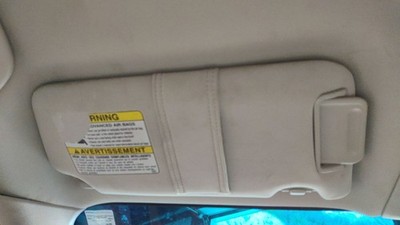 2010-2014 Subaru Legacy Outback LH Driver Side Interior Sun Visor Ivory-WIC Nice