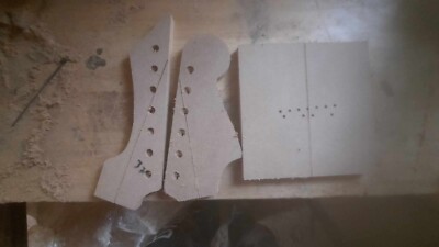 2 Piece Headstock and Hipshot Drilling Template Bundle 0.50'' MDF