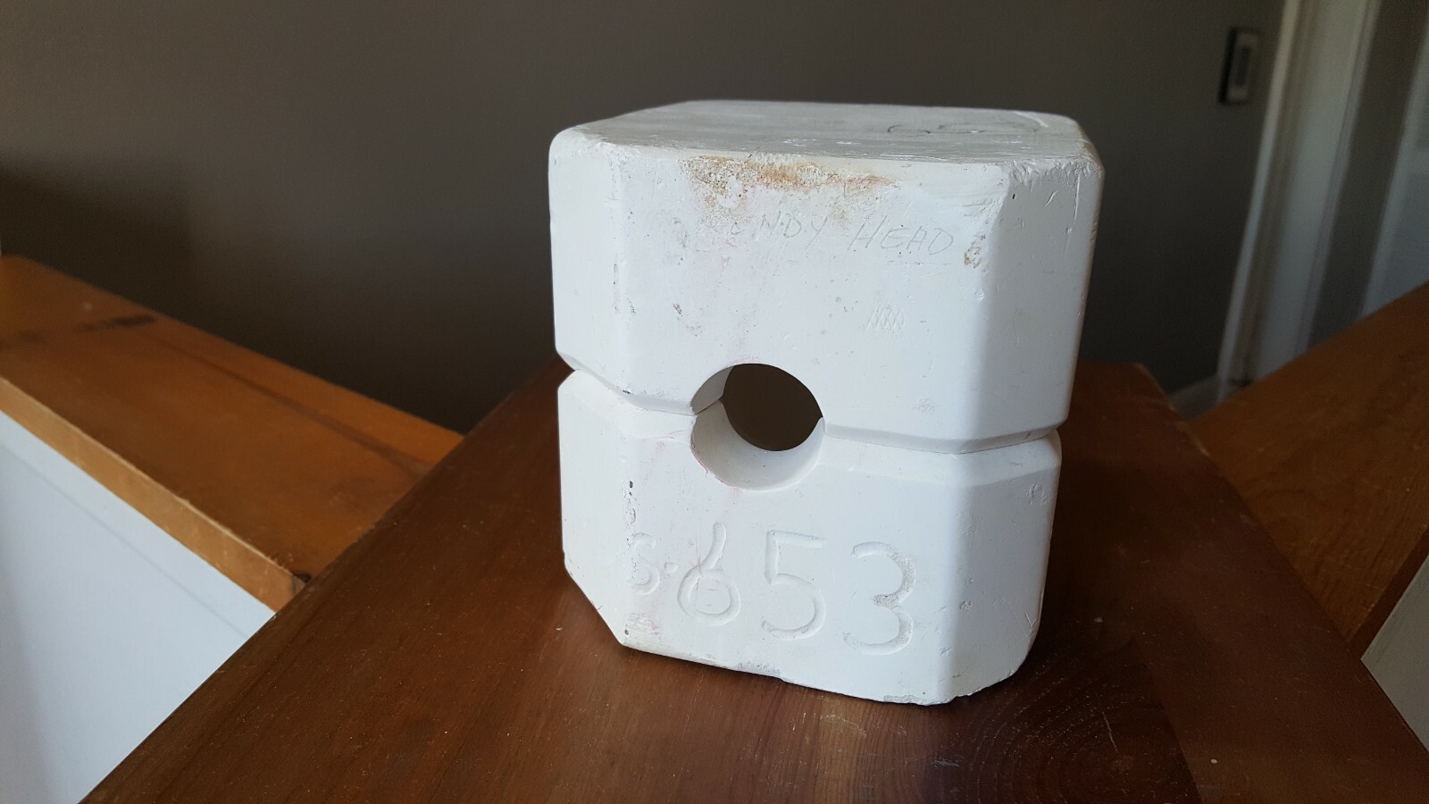 1982 Scioto Ceramic Mold s-653 Dolls Head Mould - Faith