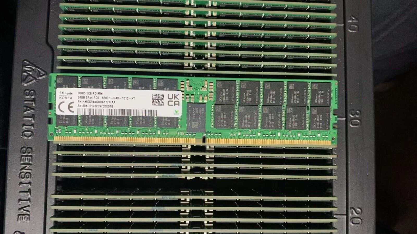 【動作確認品】TEAM DDR5-5600 64GB　sk Hynix チップ SK hynix 64GB DDR5 5600MHz Server RAM 2Rx4 PC5-5600B-RA0 RDIMM