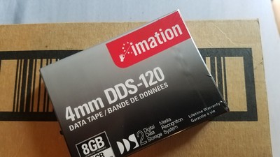 NOS Imation 4mm DDS-120 4GB/8GB Digital Data Backup Tape Cassette NEW SEALED