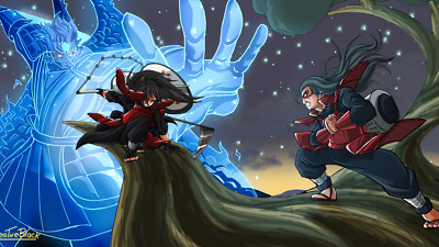 Anime naruto  sage mode madara uchiha hashirama Playmat Gaming Mat