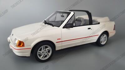OTTO 1:18 Scale Resin Model Car - Ford Escort XR3i Mk4 Convertible White OT398