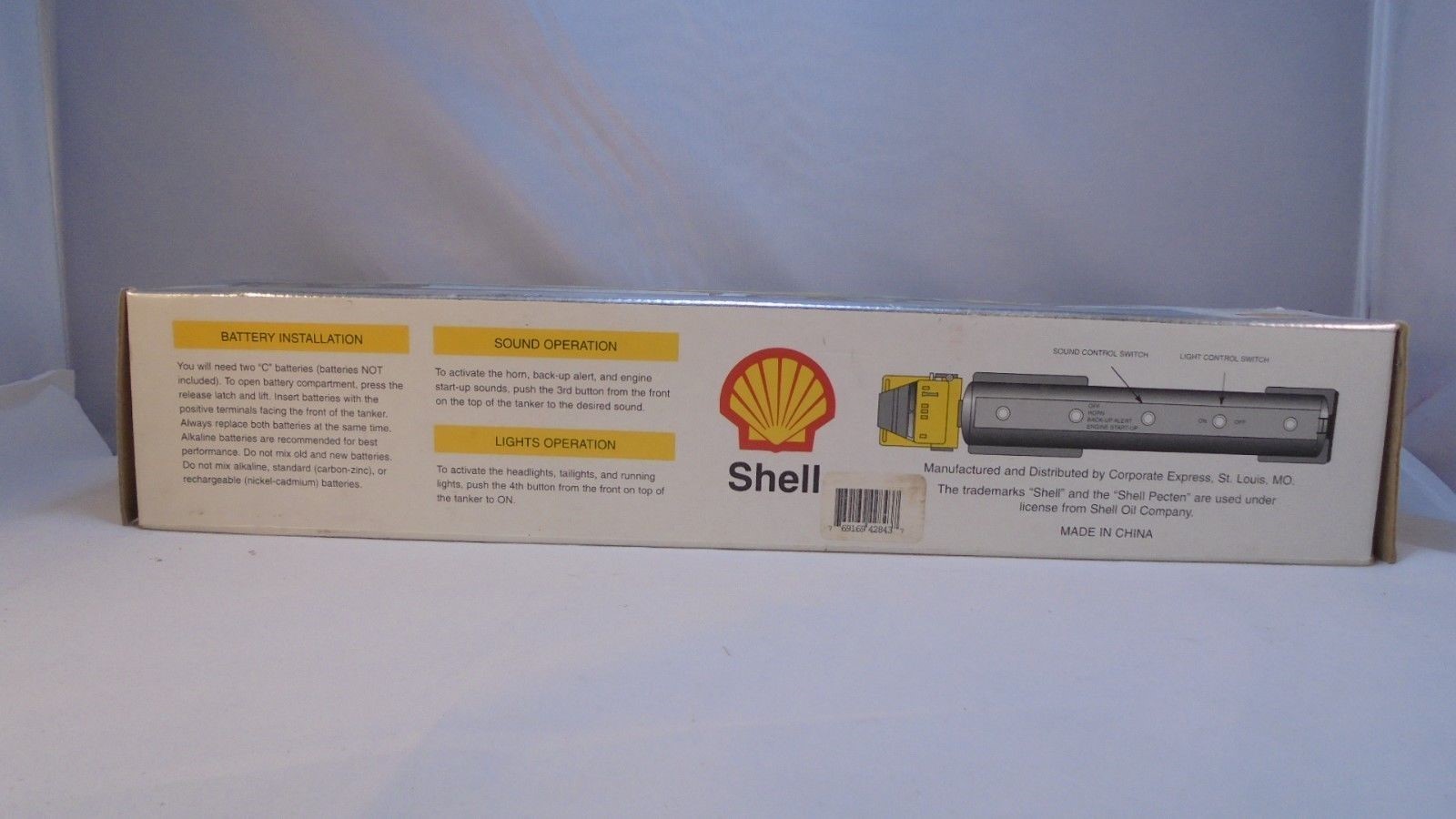 Corporate Express Shell Oil Company Formula Shell Toy Tanker Truck 6th in series