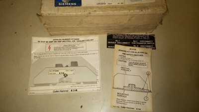 CUTLER HAMMER DT100NK I-T-E  NEW IN BOX DOUBLE THROW NEUTRAL KIT 30,60,100A #A13