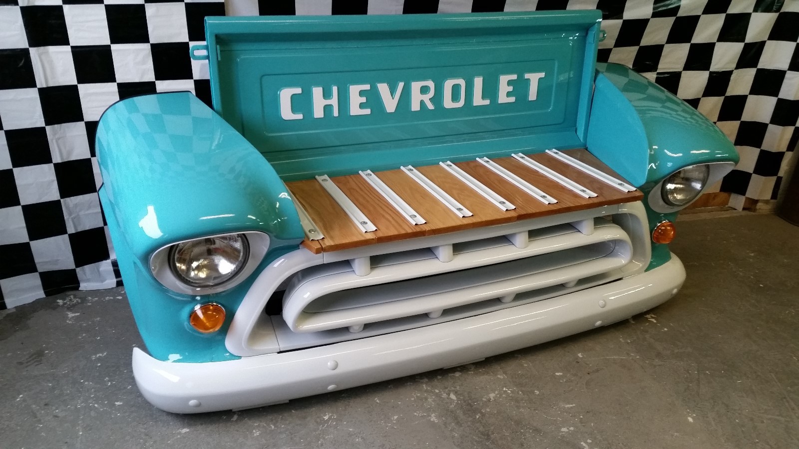 1957 Chevrolet truck bench