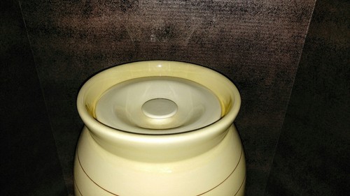 Vintage Miali Pottery #5 Large Ceramic Beverage Dispenser Water Jug w/ Spigot