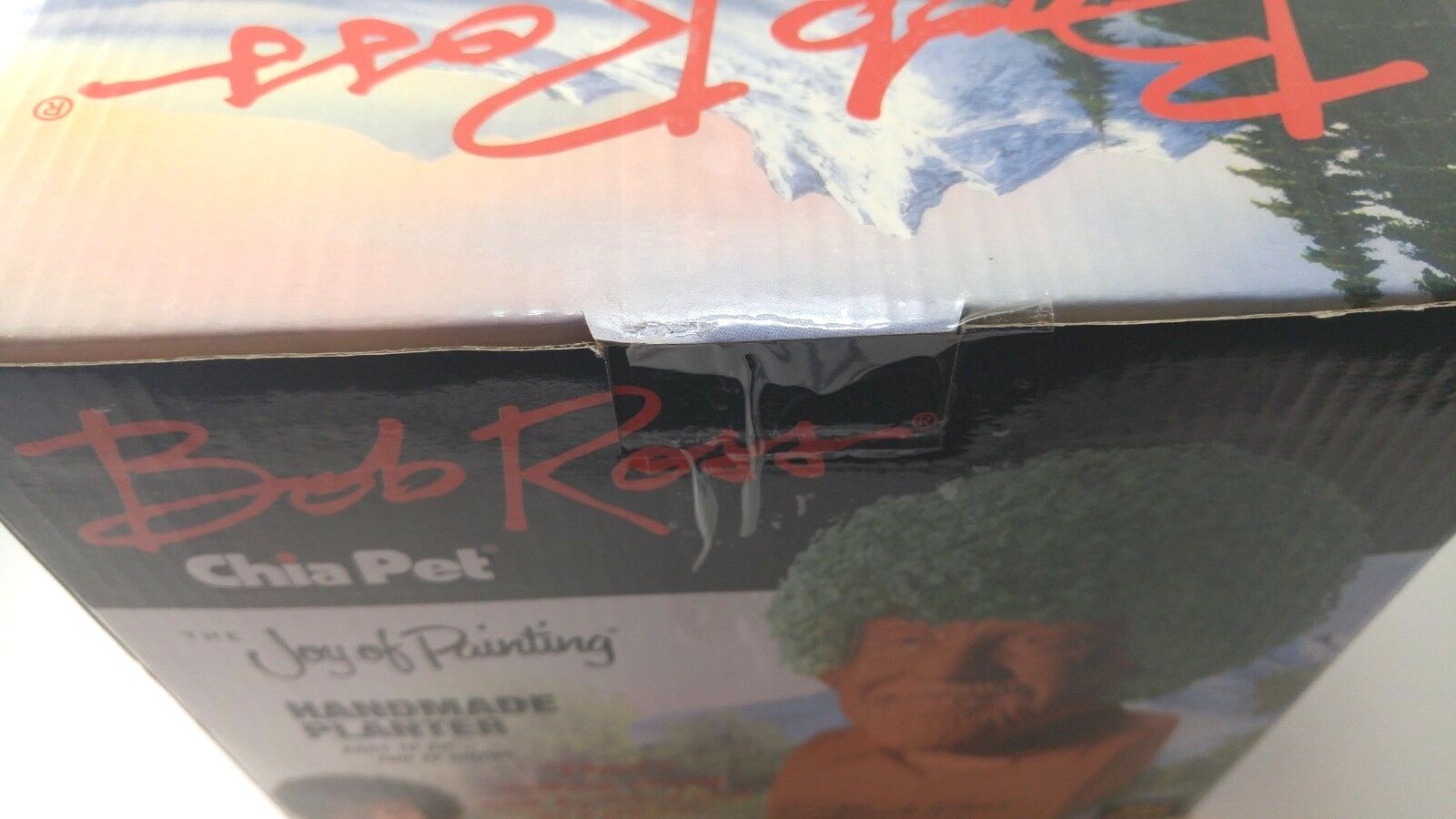 NEW Bob Ross Chia Pet The Joy of Painting, Handmade Planter