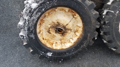 PAIR OF TORO WHEELS 12 X 3.25  from TORO GARDEN TILLER  MODEL: 38010