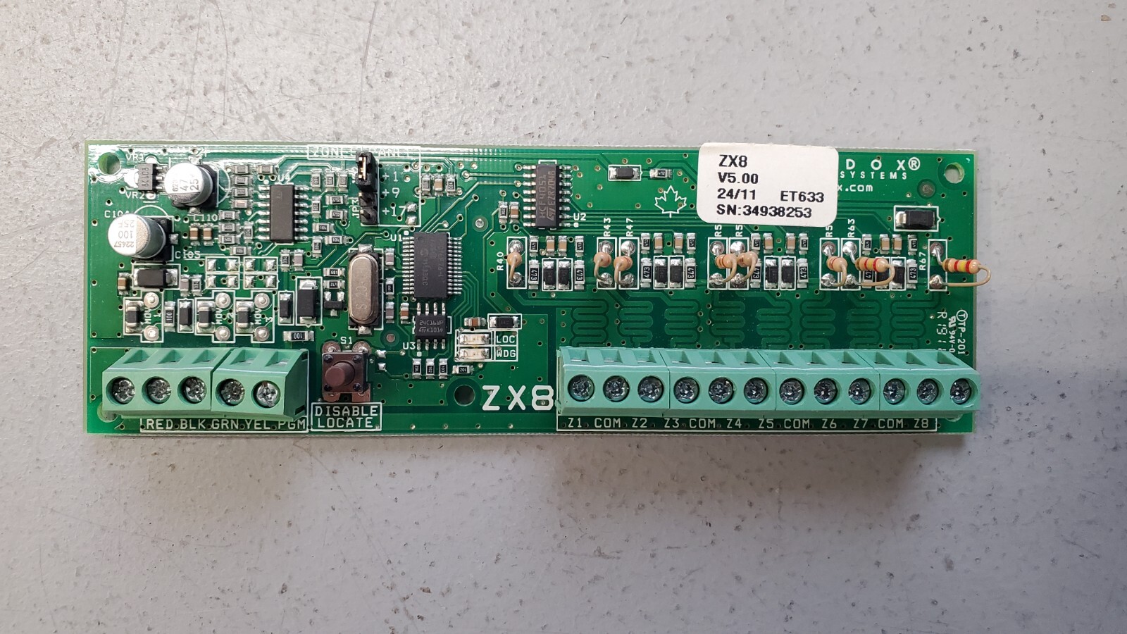 Paradox ZX8 PCB Board Extender Security Alarm System | eBay