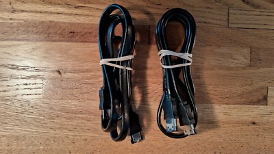 Lot of 2, eSATA External Serial ATA 3 III Data Cable, 3 ft