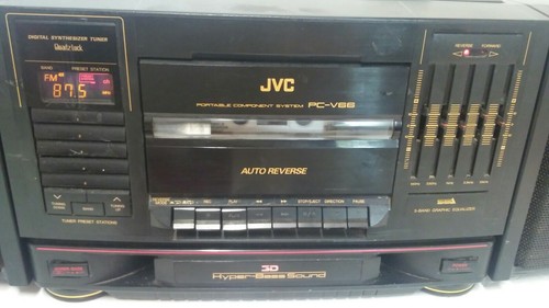 Vintage JVC PC-V66 Cassette AM/FM Boombox Ghettoblaster