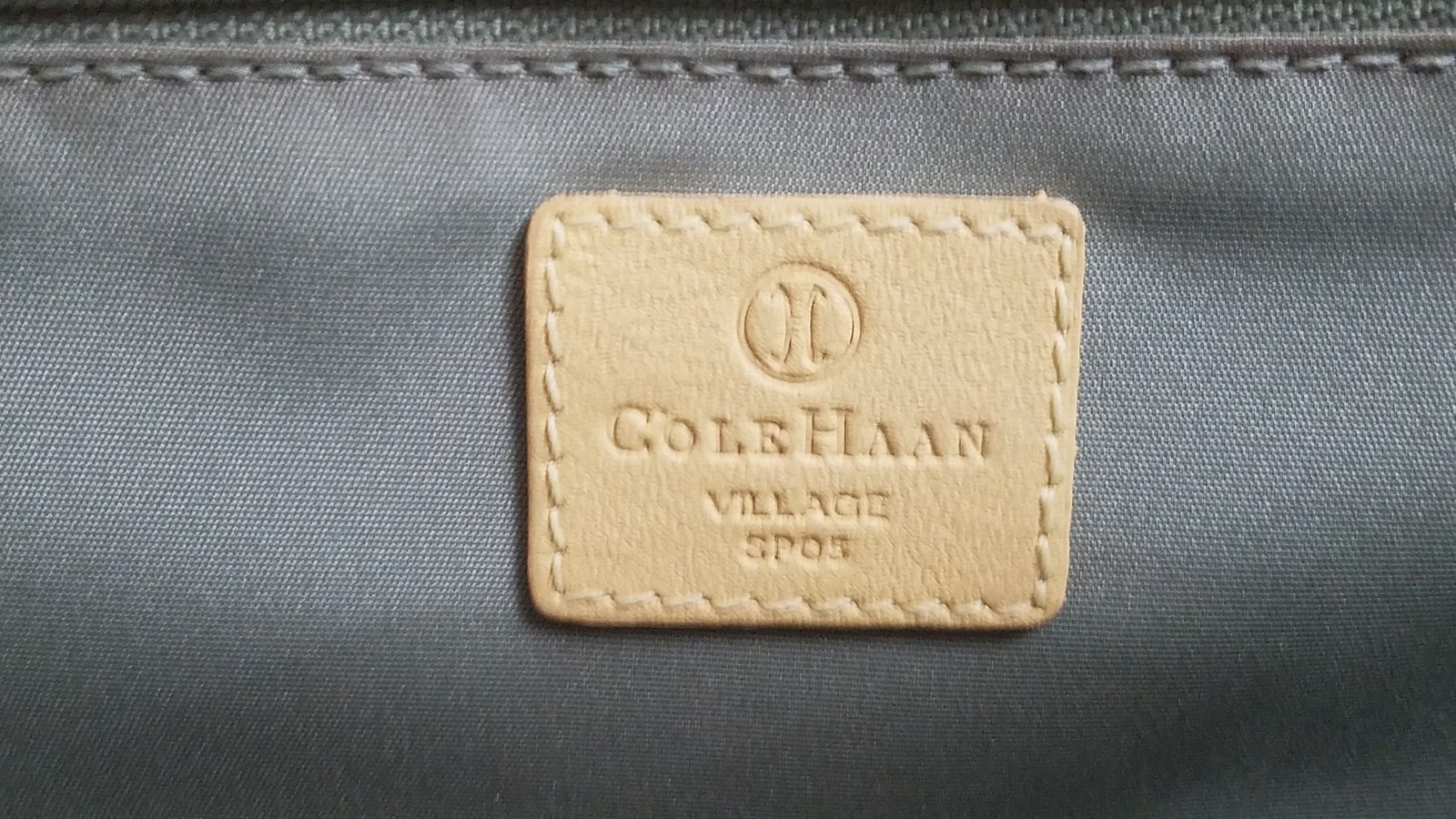 Cole Haan Clutch Purse Leather Yellow Pebbled Studded Magnetic Closure