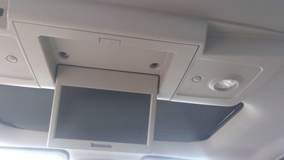 09 Gmc Acadia Gray Center Overhead Dvd Player Screen Roof Console Assembly Oem