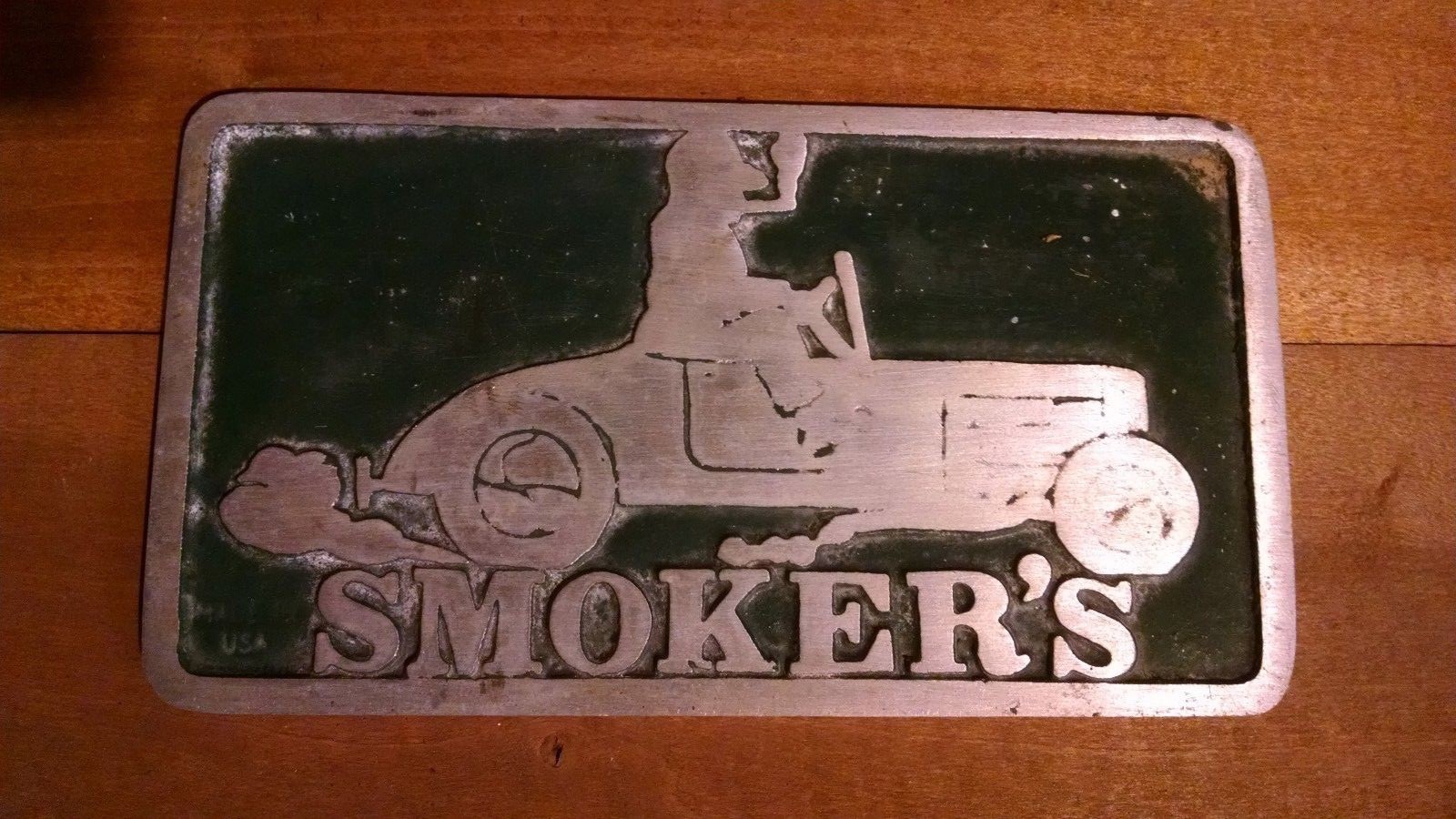 Vintage Car Club Plaque Smokers Hot Rat Rod Foundry