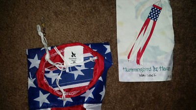 New Hummingbird and Haven US Flag Windsock