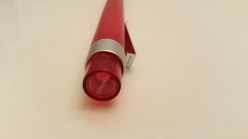 Red Diplomat Ink Pen Push Top Germany WORKS