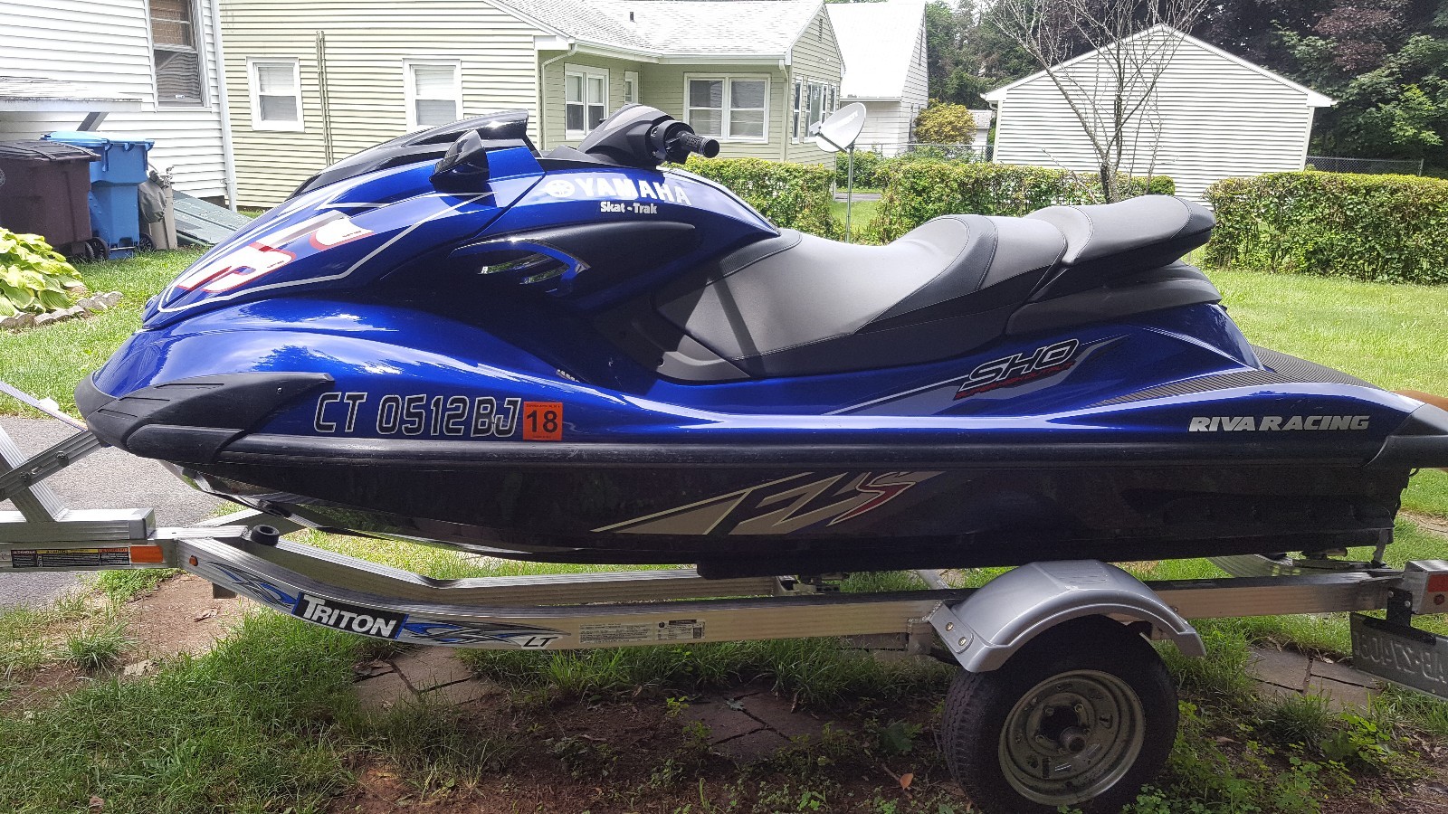 2013 Yamaha Waverunner Fzs Racing Blue Wave Runner Jet Ski ...