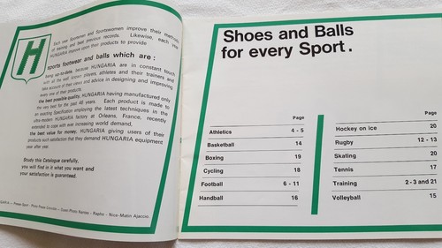 vintage hungaria sport shoes catalog france
