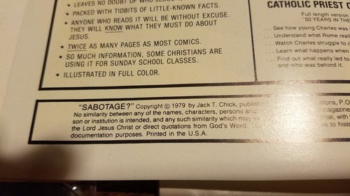 Jack T. Chick CRUSADERS 