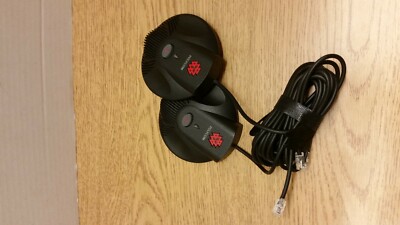 One Pair of Polycom Soundstation2W Ex External Microphones 2201-07840-001 new