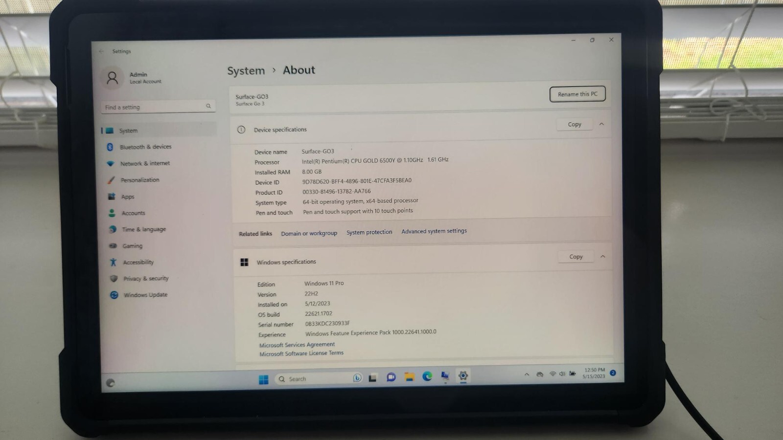 SURFACE GO 3 [6500Y 1.10Ghz/完全動作品］ Amazon.co.jp: 【整備済み品】 Microsoft マイクロソフト