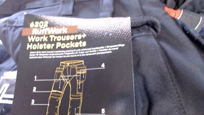 Snickers RuffWork 6202 Pants Blk size 162 -  47'' waist 35'' inseam