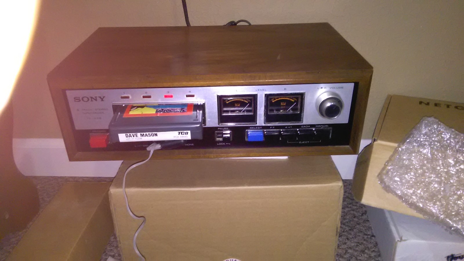 Vintage SONY 8 TRACK STEREO TAPECORDER MODEL TC-228