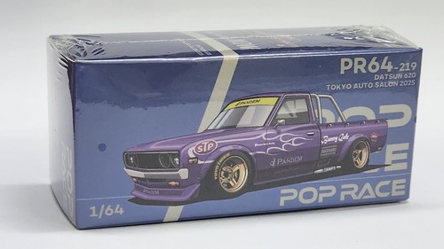 1:64 Pop Race Datsun 620 Purple Chrome Pandem 2025 Tas Tokyo