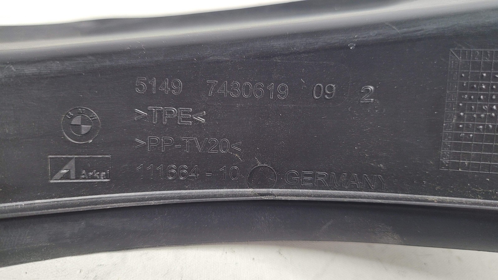 0 Bmw G80 M3 Rear Left Side Trunk Drip Rail Trim Cover Plastic - 7430619 image 5