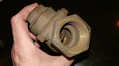 Vintage Kennedey 1 1/4 inch Brass Valve - 125 K/V - Steampunk