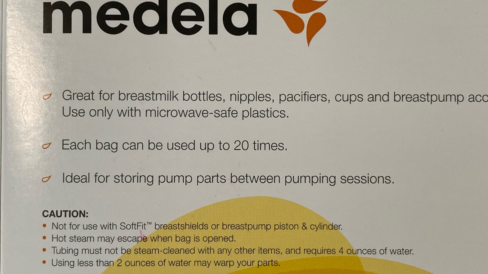 Medela Quick Clean Micro-Steam Bags 5ct Sterilizing Sanitize Bottles NIB