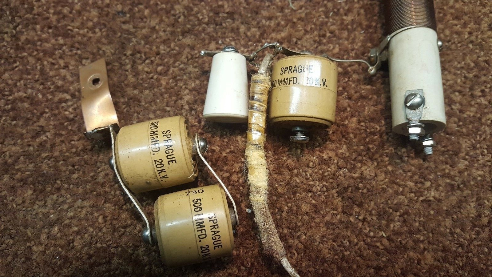 Johnson Viking Thunderbolt Plate Choke, Suppressors and 500mmfd 20KV Caps