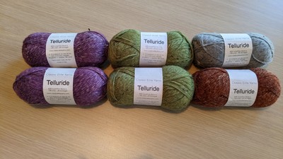 Telluride Classic Elite Yarn Lot of 6 Alpaca, linen Donegal Made in Peru