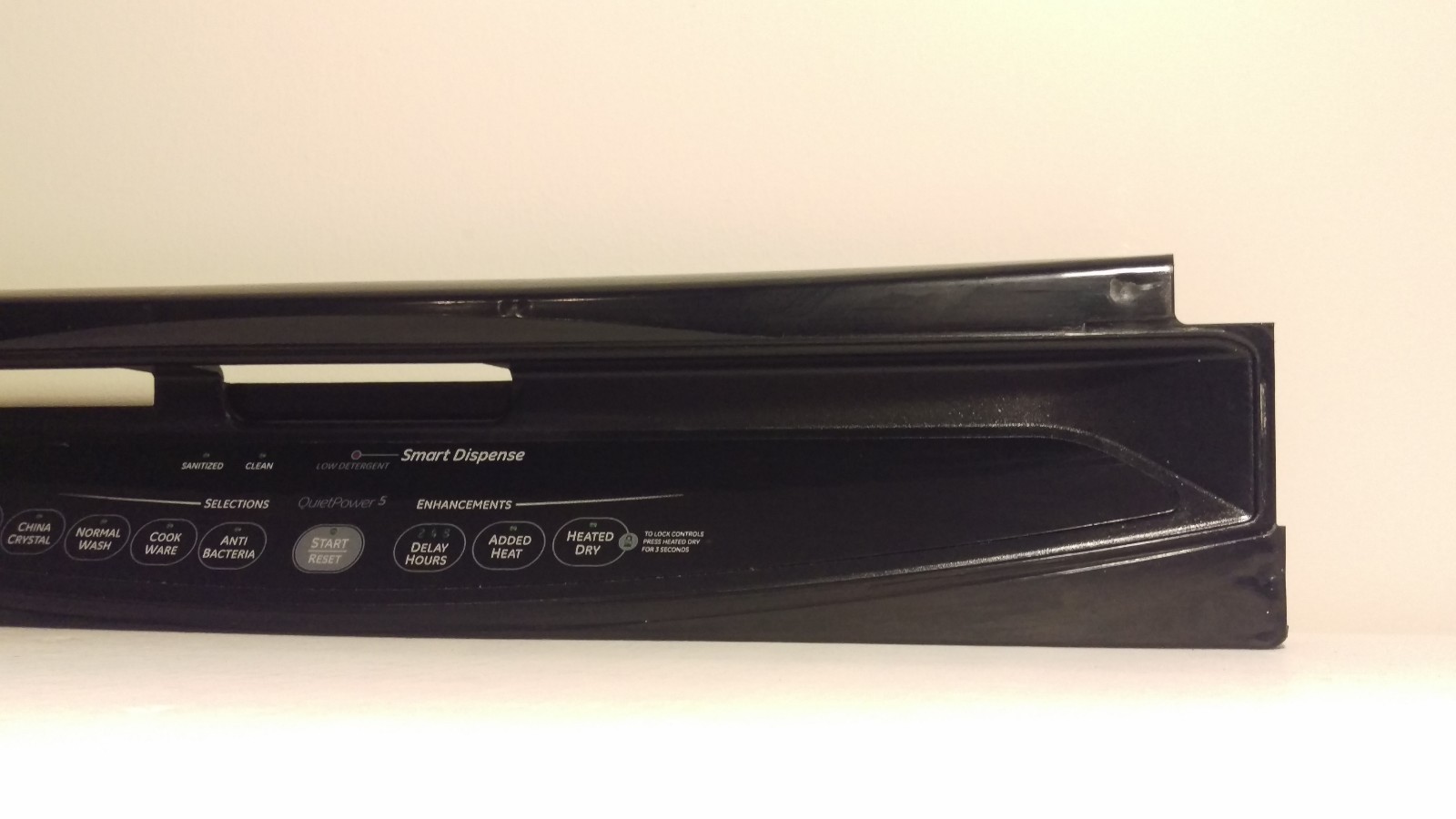 OEM GE DISHWASHER CONTROL PANEL BLACK - PART# WD34X11216 AP3994701