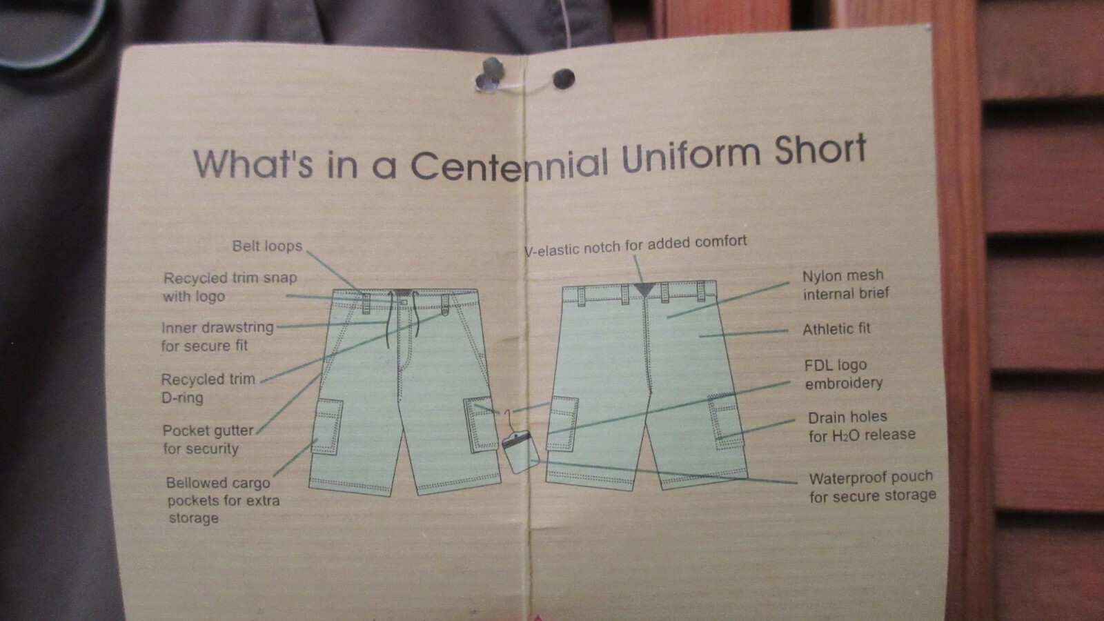 BOY SCOUTS MEDIUM CENTENNIAL UNIFORM SHORT MENS 100% SUPPLEX NYLON NWT