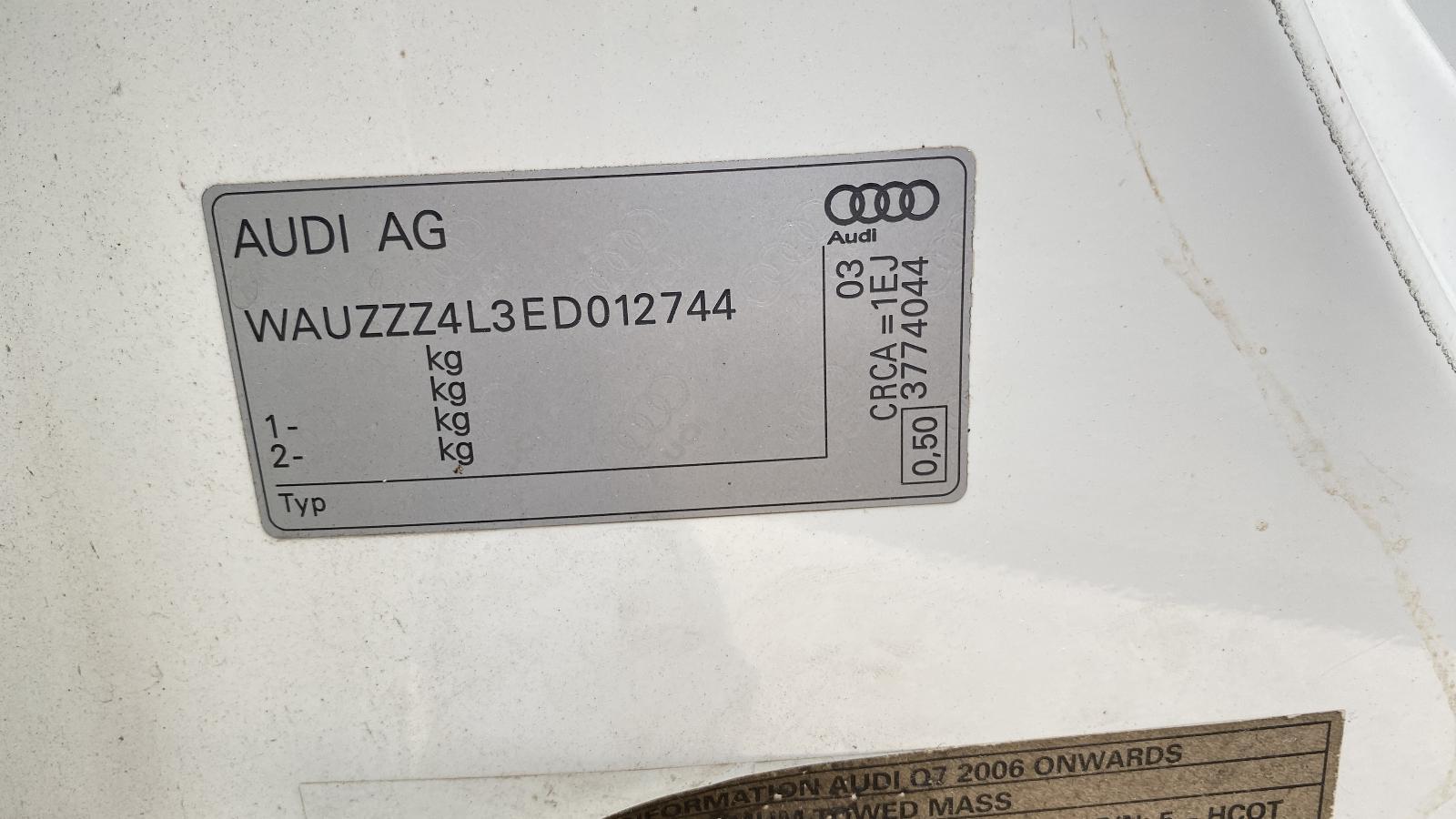 2014 Audi Q7 STEERING WHEEL LEATHER 4L 09/06-08/15 image 6