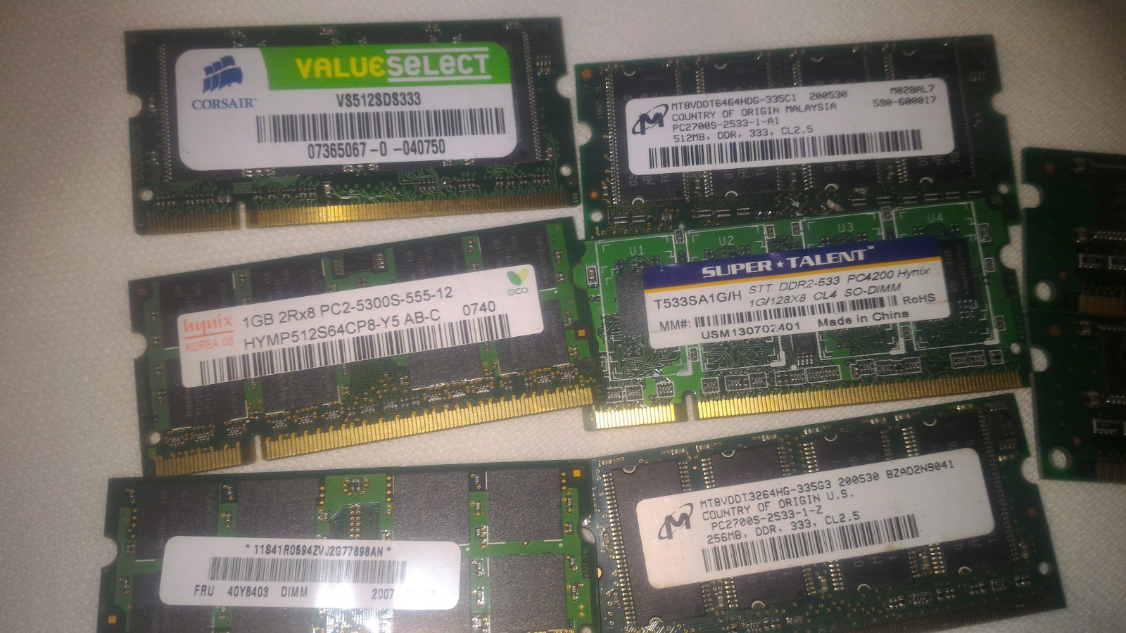 3+ pounds RAM / Memory Scrap Gold Recovery - Repair - RAMBUS 1GB - 2GB - 4Gb