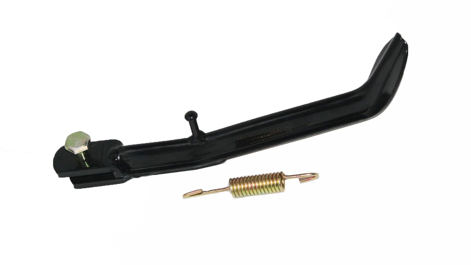New Yamaha RX100 Side Stand With Spring and Fixing Bolt Black