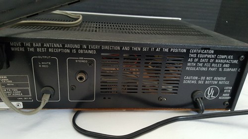 PIONEER Stereo Tuner Tx720 Rare Working As Is
