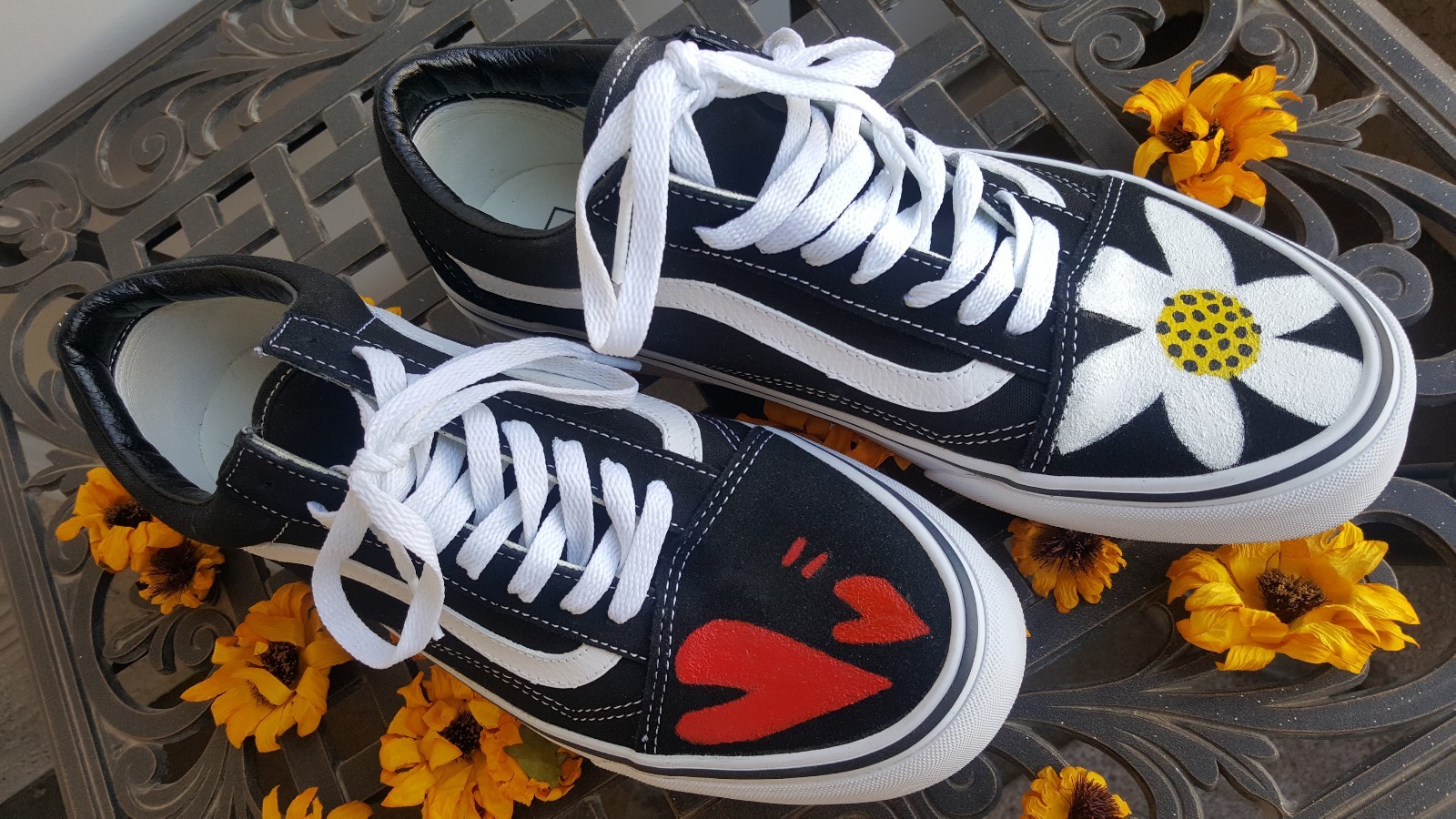 Pre-owned Vans Authentic Gdragon  Old Skool Black Limited Hand Painted Shoes Mens Bigbang