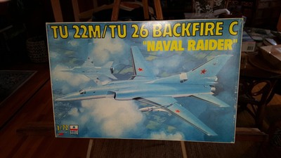 Model 1/72 ESCI TUPOLEV Tu-22M/Tu-26 BACKFIRE C ''Naval Raider''  USSR OOP Kit