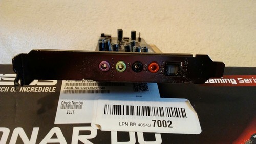 Asus Xonar DG PCI 5.1 Sound Card & Headphone Amplifier - Gaming Series