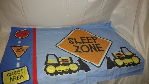 Kids Boys TONKA TRUCK Toddler Bed Crib Bedding  Quilt Sheet Pillowcase Blue Flat