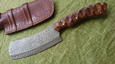 ROYAL CHOPER CUSTOM HAND MADE DAMSCUS STEEL CHOPER WITH STYLISH HANDLE RAIN DROP