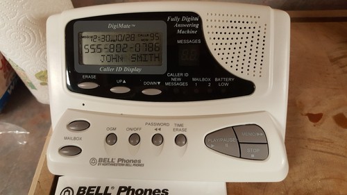 Answering Machine- Caller ID Display Northwestern Bell Phones 77500-3 New