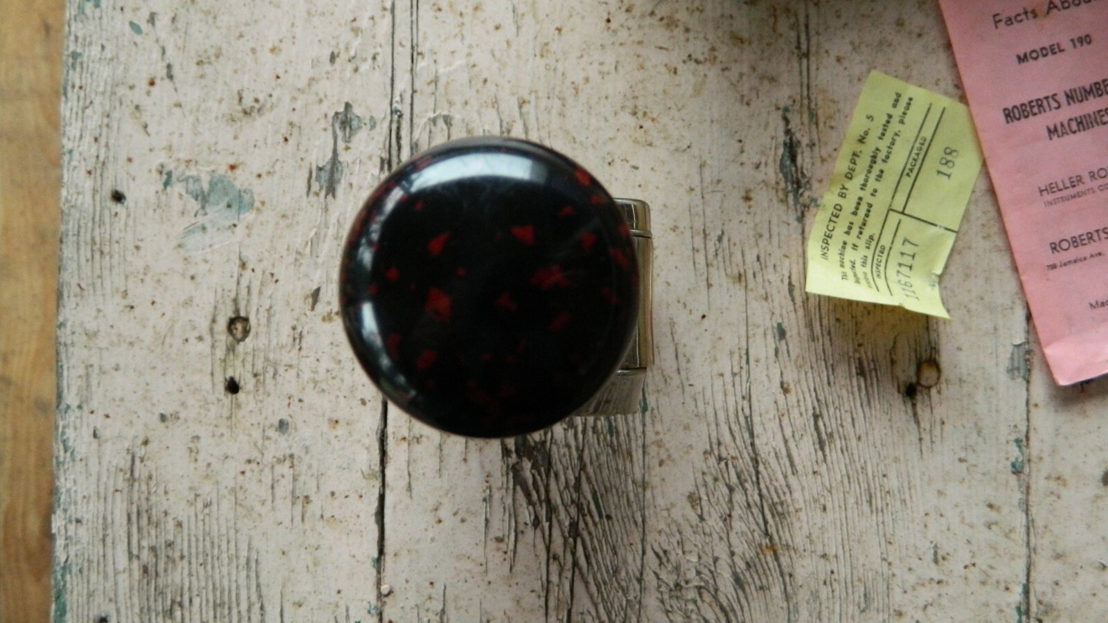 VINTAGE HELLER ROBERTS NUMBERING MACHINE MODEL 190 IN ORIGINAL BOX