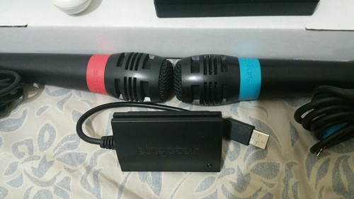 Sony Playstation 2 PS2 Slim Ceramic White Console SCPH-79001 Singstar bundle US